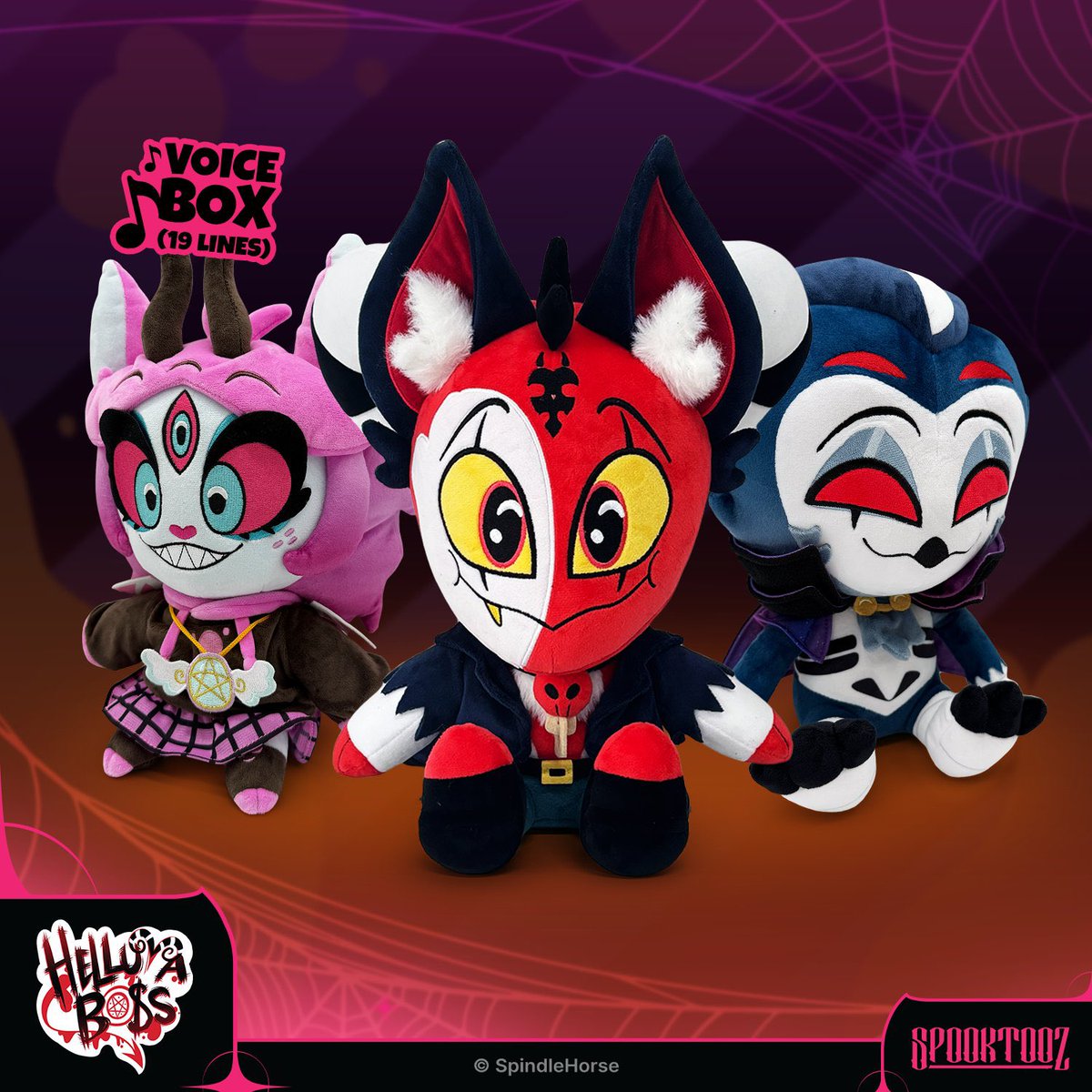 RealSethC_2006's tweet photo. #Vortex figured, a #Emberlynn plushie & #Stolitz plushies from @youtooz!🤩✨
#HelluvaBoss #VivziePop #HelluvaBossVortex #HelluvaBossTex #HelluvaBossBlitzø #Blitzø #HelluvaBossStolas #Stolas #HelluvaBossEmberlynn #EmberlynnPinkle https://t.co/gGmvE2WMHz