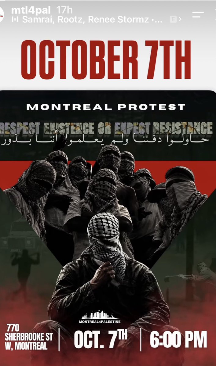 judeangeneral2's tweet photo. 🇨🇦🇨🇦🇨🇦 CARNEY CANADA ALLOWS OCT 7 PRO HAMAS MARCH 🇨🇦🇨🇦🇨🇦

Jihadists in Montreal welcomed by Carney liberals have a huge celebration planned Oct 7 where they will call to massacre Israel and “Zionists” (means Jews). 

How this is allowed ?
@csiscanada 
@SPVM 
@RCMP 
@MarkJCarney 
@PierrePoilievre 
@SorayaMartinezF 
@sureteduquebec 
@MarcMillerVM 
@IanLafreniere