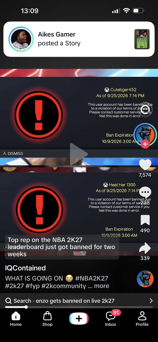 Smileys_Tv's tweet photo. You ban me for no reason and i stream everyday promoting your game i was banned for being hitting 52% 3pt like wtf but all the big cheaters get 2 weeks fix this asap i should not be banned i do not cheat never have and never will this needs sorting out asap @Beluba https://t.co/lWQLbrip8Z