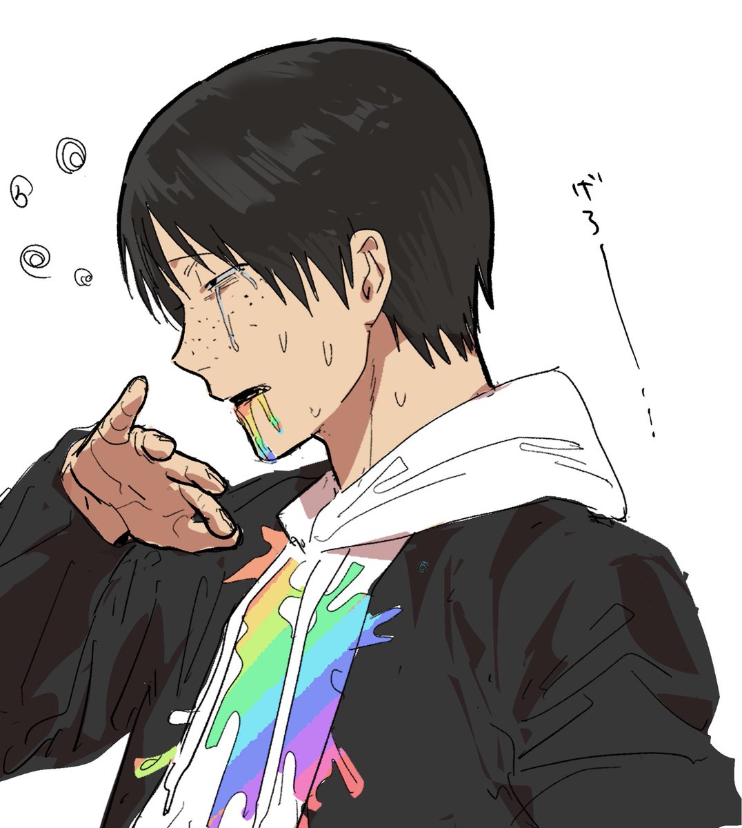 mino3_wa's tweet photo. #ドムドムチーチー 
詰め込みインフィニティ
白ハゲ幼女、嘔吐描写(虹色)あり注意 https://t.co/HIQYTlaw56