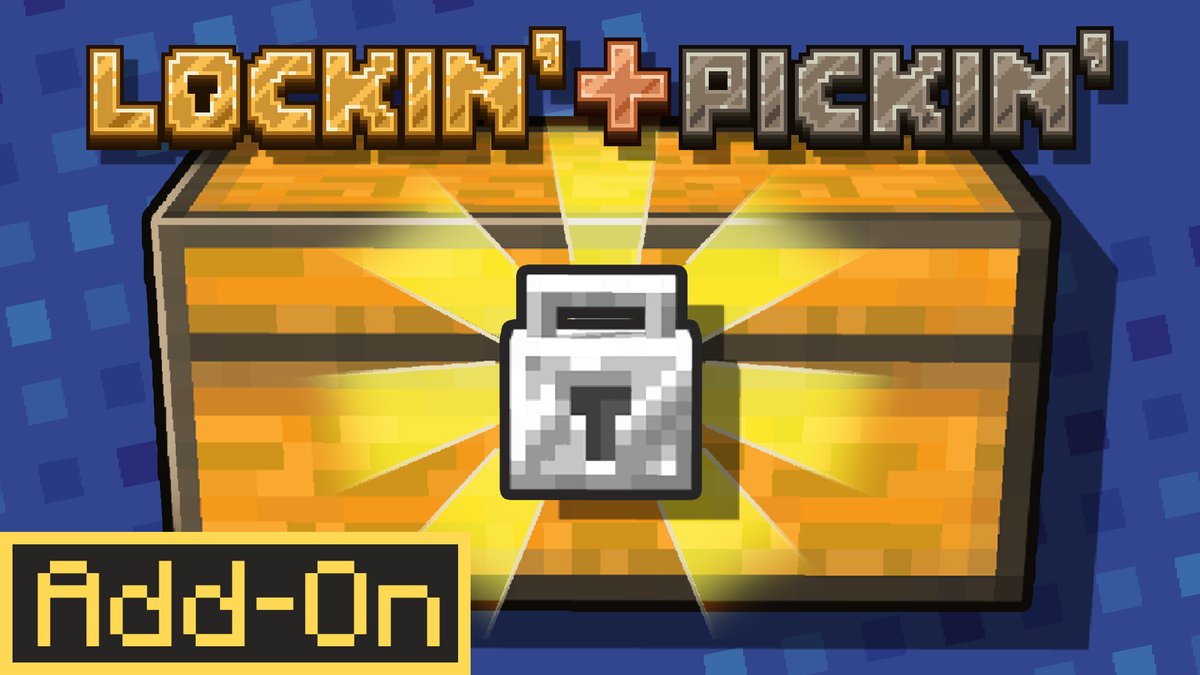 Paragonia's tweet photo. Protect your loot with the Lockin’ &amp; Pickin’ Add-On! Secure chests and containers with custom locks, craft matching keys, or test your timing with lockpicks!

🔒Available on the @MinecraftMarket 
🔑Download: https://t.co/4ujajDgRTo
#minecraft https://t.co/m7TC0sPbNe