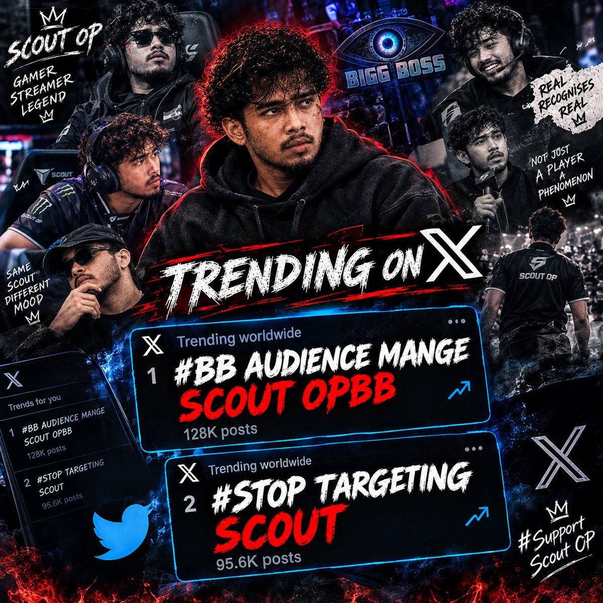 ScoutNationn's tweet photo. Both Taglines are Trending 

 BB STOP TARGETING SCOUT 

BB AUDIENCE MANGE SCOUT OP https://t.co/gHzB2MF8w2