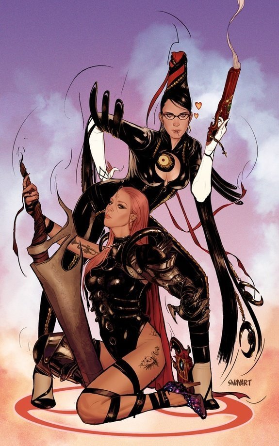 EmoJoshy1's tweet photo. YES!!! Lets bring Bayonetta to Battle Royale so we can pair her with Lady Gaga as a new @Fortnite duo https://t.co/wLKCJ4NxkB