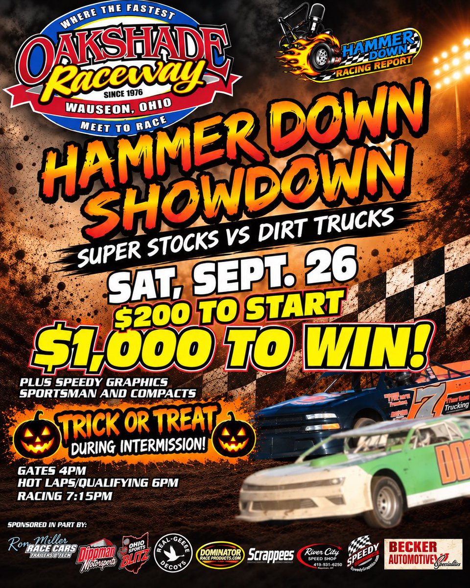 OakshadeRaceway's tweet photo. It’s Race Day ! Final race of the 2026 season. https://t.co/7M8G3qpLFg