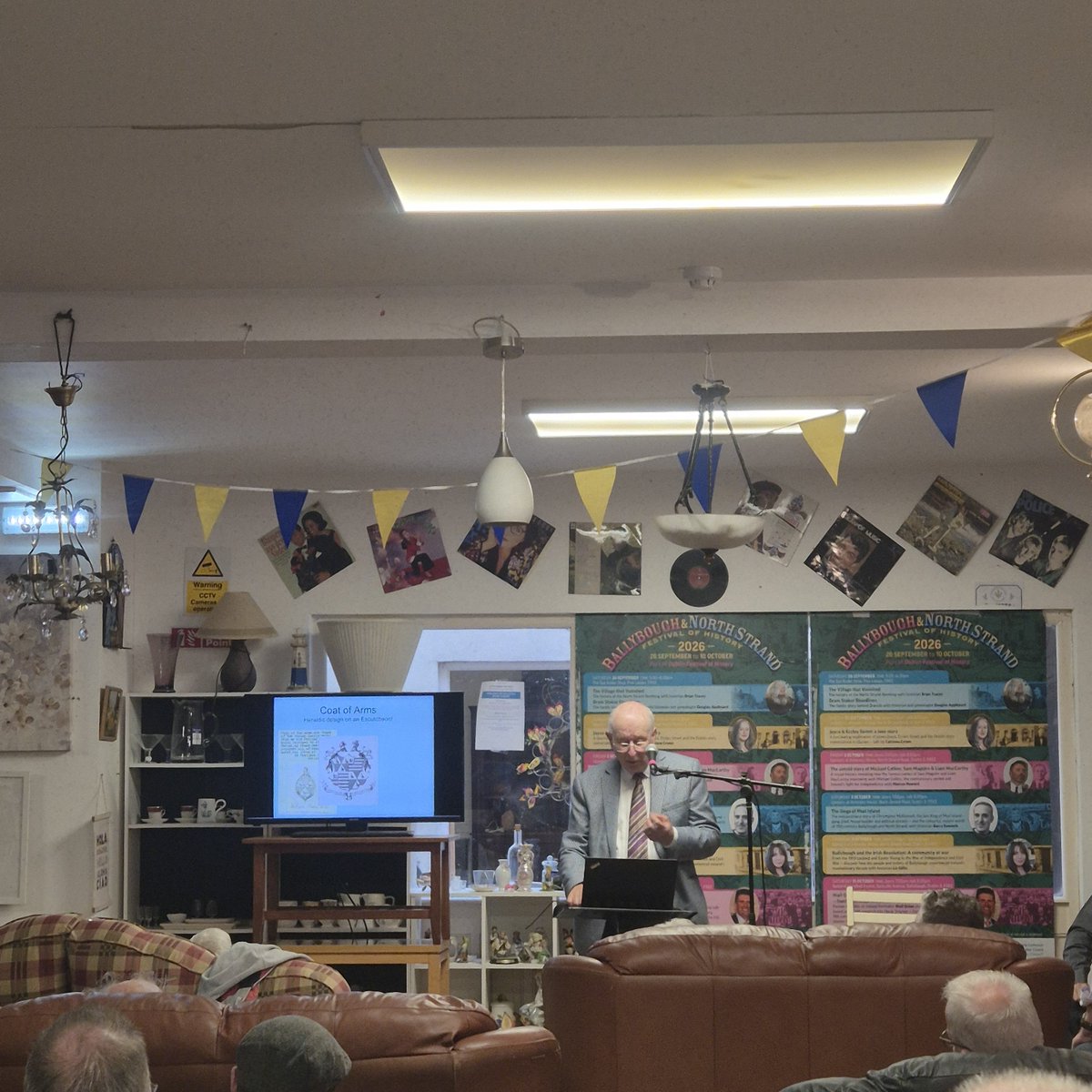 LWPEvents's tweet photo. A packed house for "The Village That Vanished" by Brian Tracey and Douglas Appleyard's talk on The Stokers #Ballybough #northstrand #Historyfest #history https://t.co/cokhHrmfvS