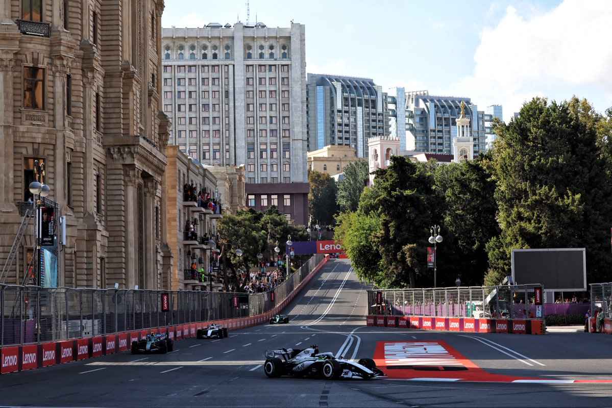 SChecoPerez's tweet photo. Baku! Magical as always! 🩵🇦🇿 https://t.co/NWk9ExIfDe