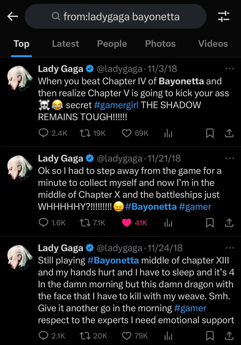 EmoJoshy1's tweet photo. YES!!! Lets bring Bayonetta to Battle Royale so we can pair her with Lady Gaga as a new @Fortnite duo https://t.co/wLKCJ4NxkB