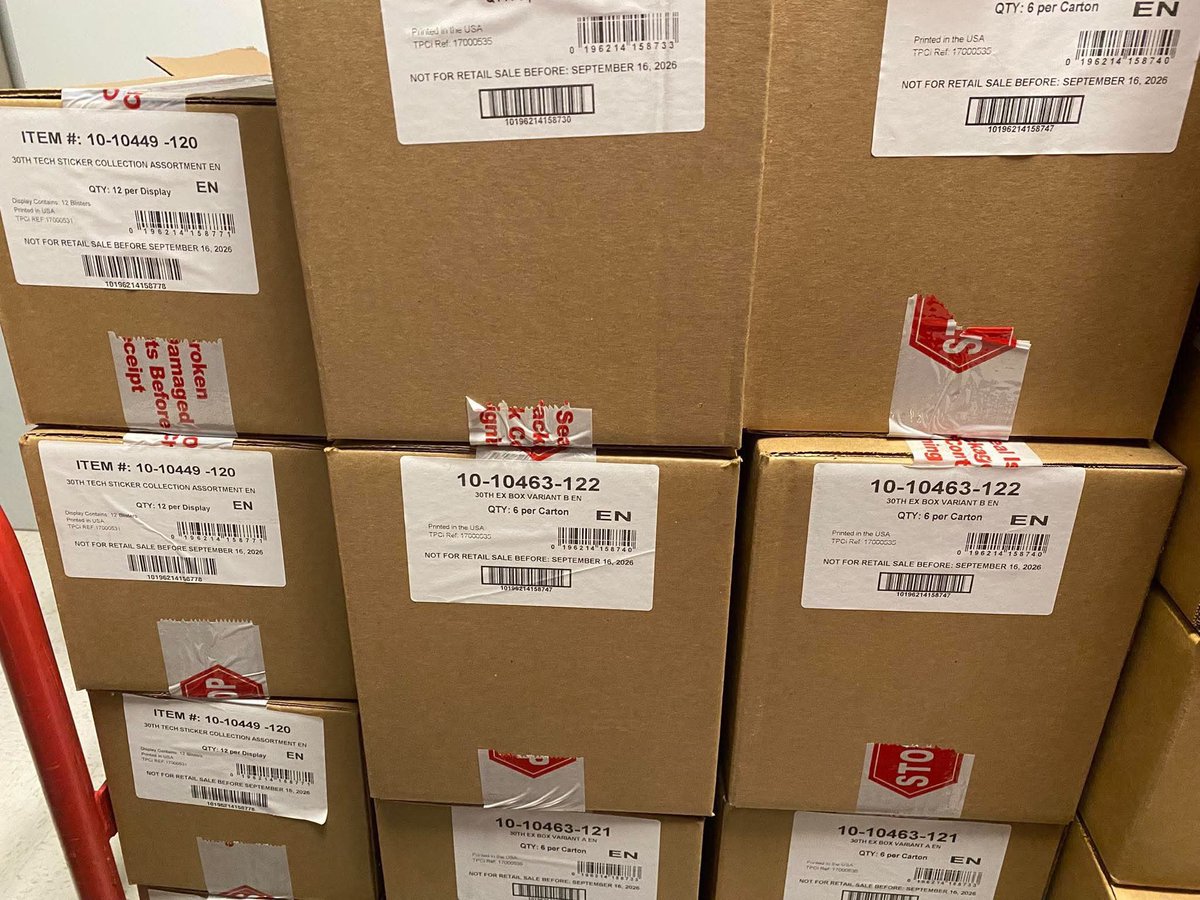 PokeTCGAlerts's tweet photo. Reminder about Target Event tomorrow 🎯 

We are already seeing Target locations putting up signs for tomorrow's event from 12pm-4pm. One location is asking that people do not line up until after closing tonight. Yes you read that right, AFTER CLOSING TONIGHT 😭 looks like many are already anticipating it being crazy

Despite the event being advertised as a "family event", I have spoken to employees from multiple locations near us and they all are saying anyone can participate, and they will not be preventing the unwashed from joining and getting tickets to later just resell the cards and promos in the parking lots 

Here's a breakdown of everything for tomorrow:

- Around 100 people per store will be given tickets on a first come first served basis
- Each ticket will allow the individual to get 2 per SKU of each 30th Celebration item in stock (varies by location, looks like all participating are getting ex tins, but some will get ETBs and Poster Collections) and 1 Mewtwo 30th Stamped promo card
- Ticket holders are also expected to get a small activity bag designed for the family portion of the event, including drawing your own Pokémon

Are you planning on checking out the event? Let me know!

#PokemonTCG