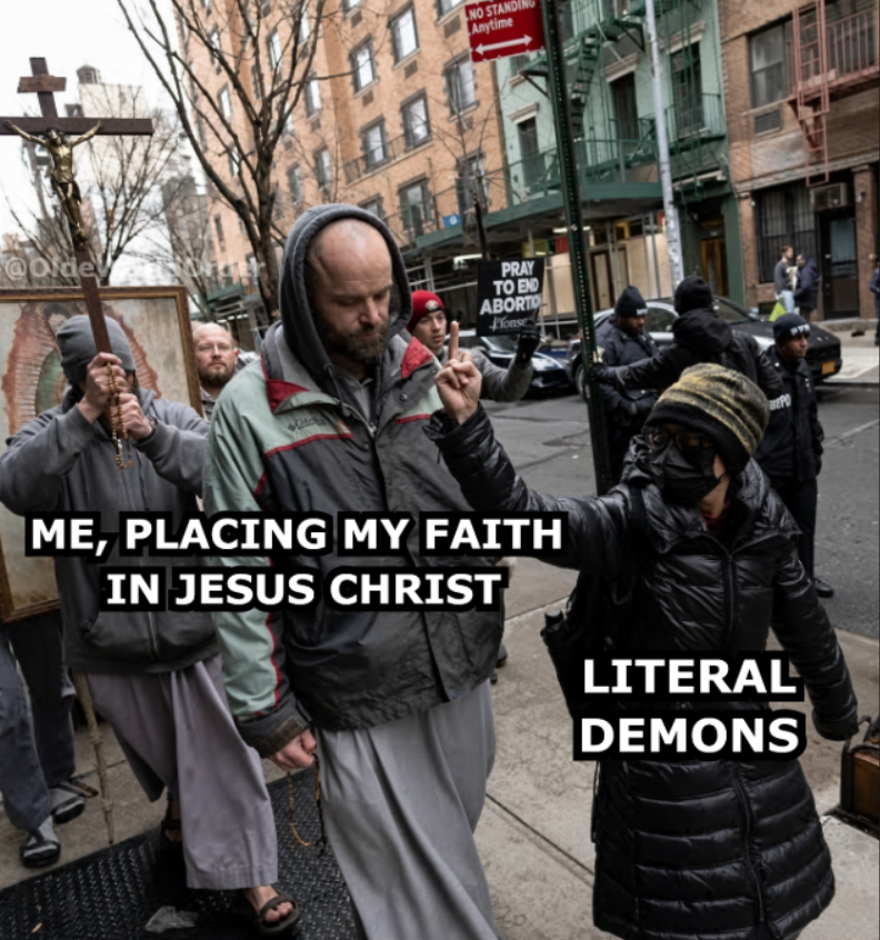 OldeWorldOrder's tweet photo. Carry on, Patriots.

Ignore all the demons.

Place your faith in Jesus Christ. https://t.co/3FCXC37i1q