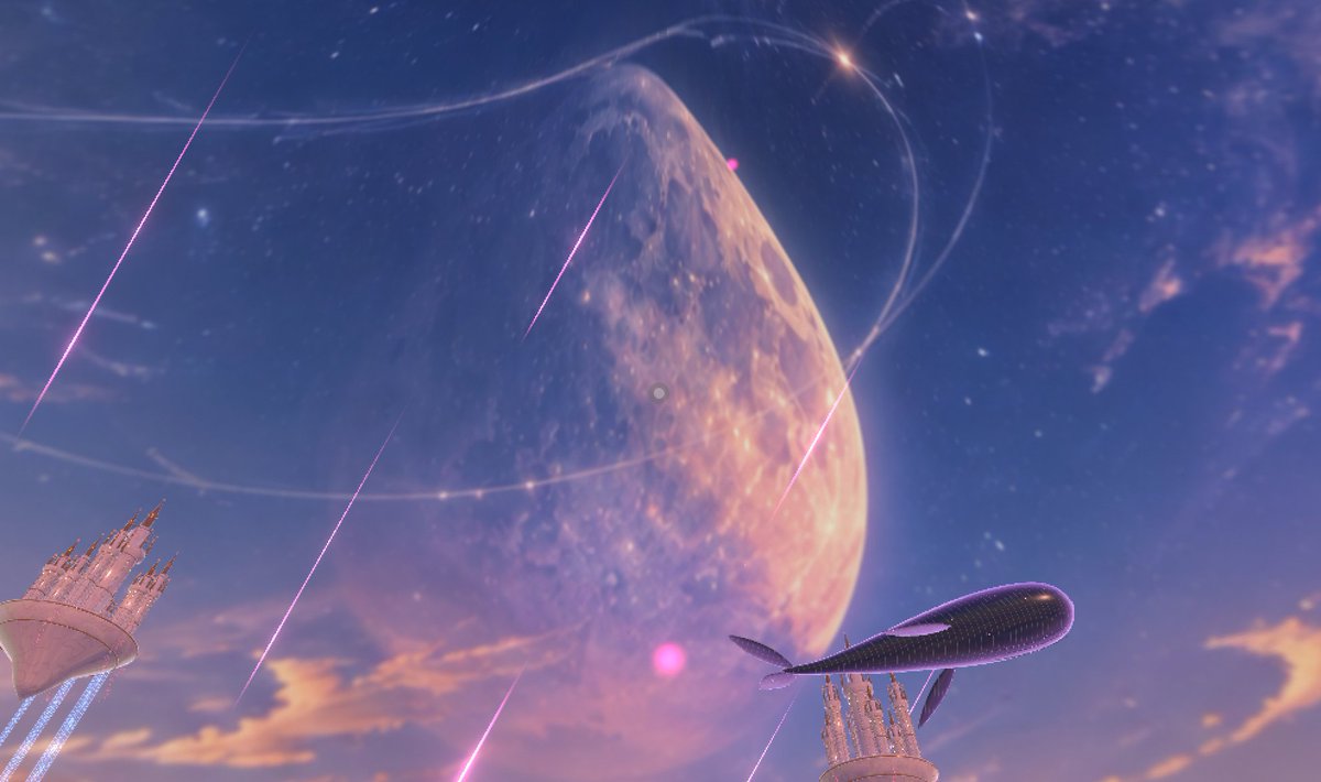 waripenworks's tweet photo. Skyboxが歪んでたからAstraに直してもらおうと思ったらよぅ。
月がないSkyboxを作り始めてよぅ。
慌てて「いや、月は消さないでよ」って横入りして言ったら「月は歪まないように後から合成することにしたんだ素人は黙っとれ―(意訳)」って言われてよぅ。
ま……まああんたほどの実力者がそういうの https://t.co/xMDWbyavlw