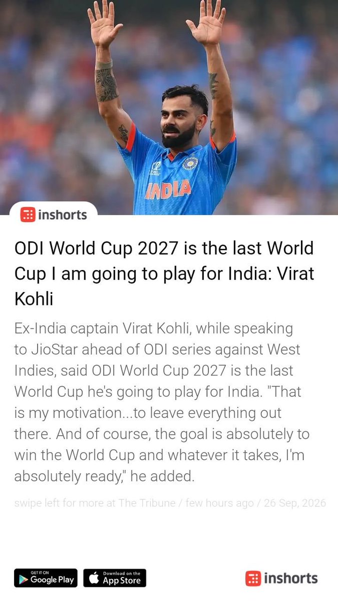 AjayDua63's tweet photo. Save time. Download Inshorts, India's highest rated news app, to read news in 60 words.
https://t.co/lWoGXajVXx https://t.co/irIuFo6BJq