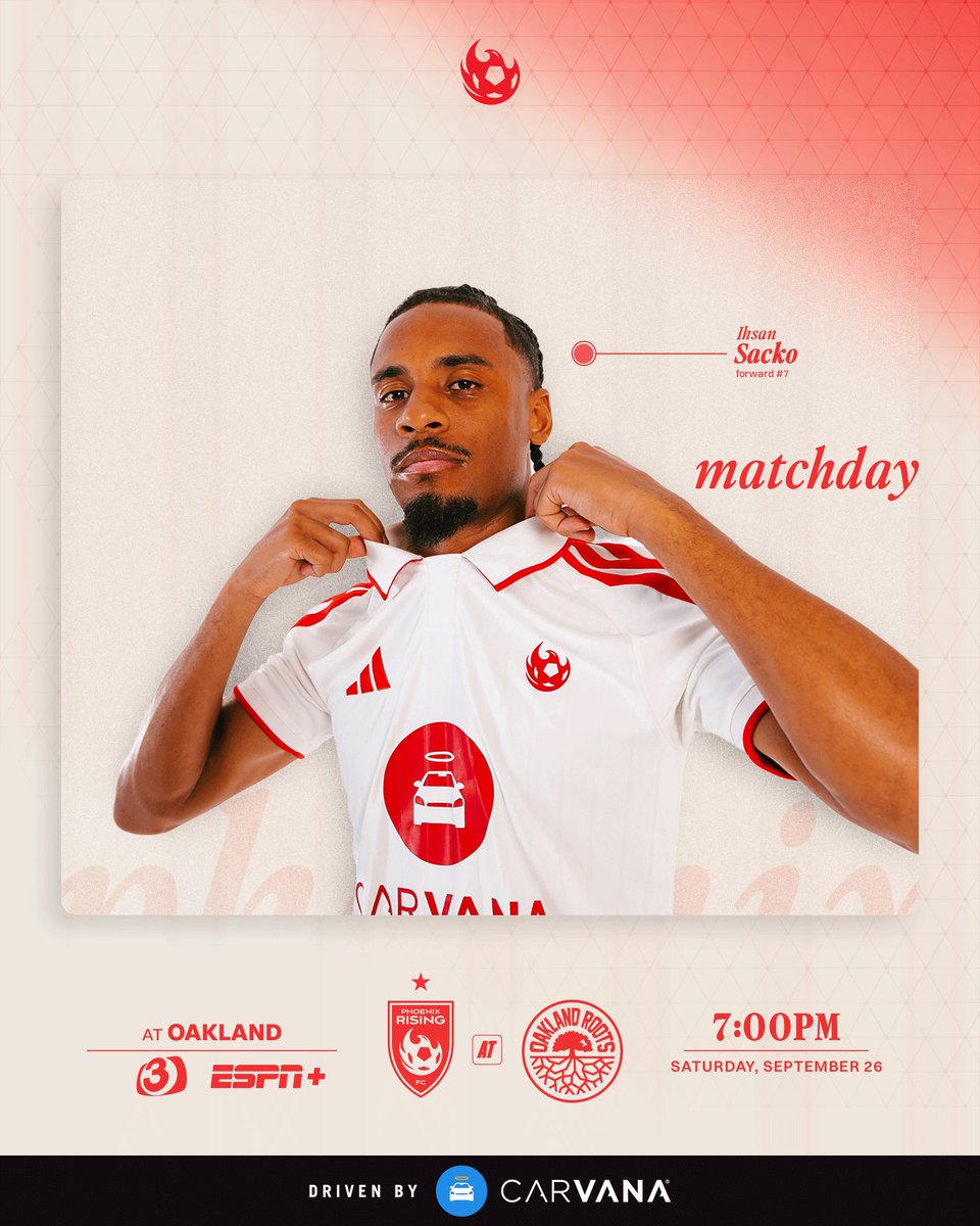 PHXRisingFC's tweet photo. On the hunt 😤

🆚 Oakland Roots SC
🏟️ Oakland Coliseum 
⏰ 7PM
🖥️ ESPN+ 
📺 AZ Family 
📱AZ Family Sports App
📻 Rising Radio

#RisingAsOne | #AwayDays Driven by @Carvana https://t.co/CuYtdcUxNj