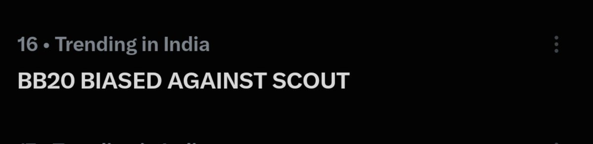 Alphaaxofficial's tweet photo. Another Fastest Trend Tagline Hit in 7 Minutes 

Alpha X Scout Army Power 

Bhai Log Kya Army Hai 

BB20 BIASED AGAINST SCOUT https://t.co/eukiA84gsm