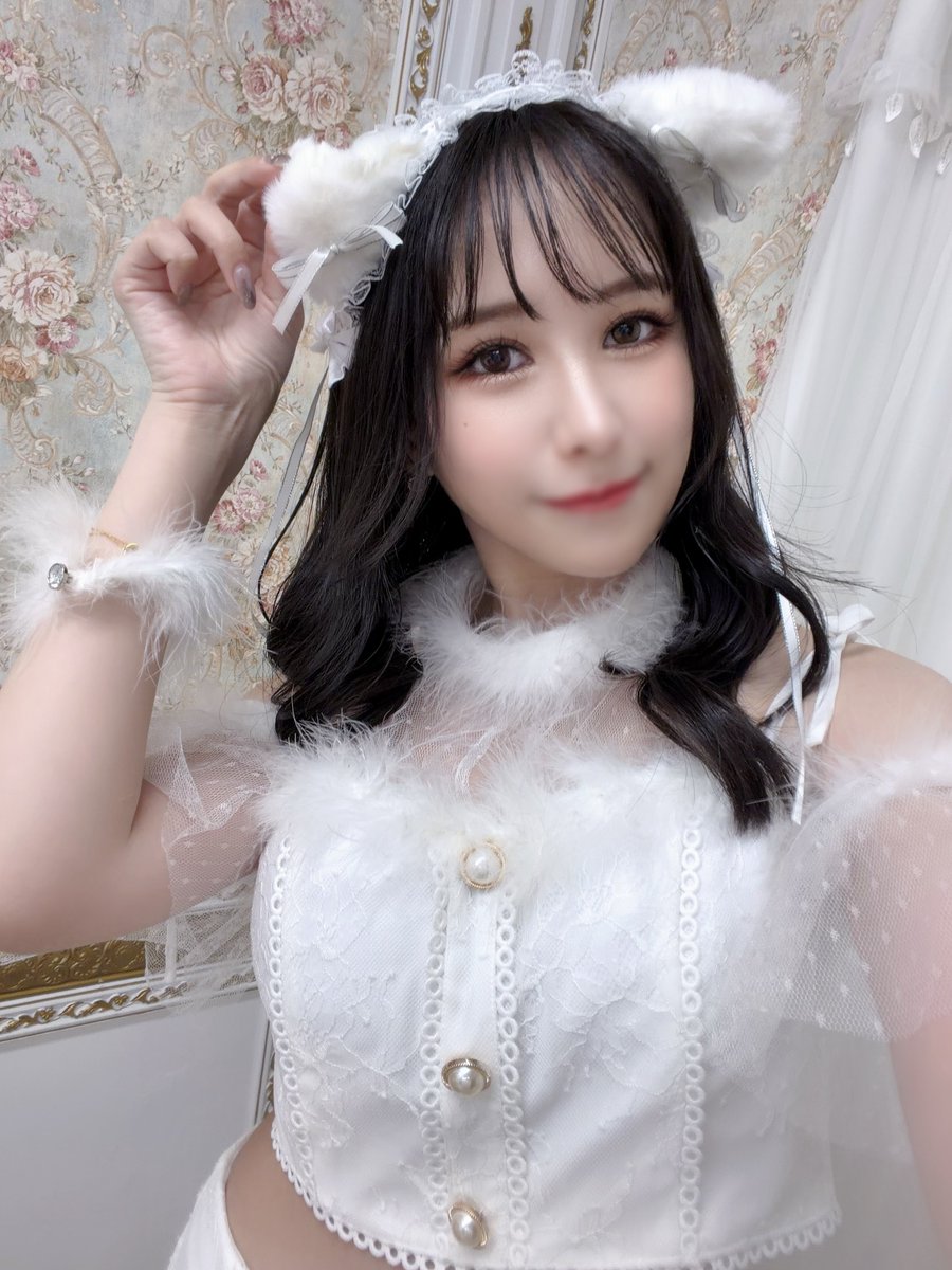 _misa8129new's tweet photo. 白猫だにゃん🐱似合うー？ https://t.co/kLpbEGo7rE