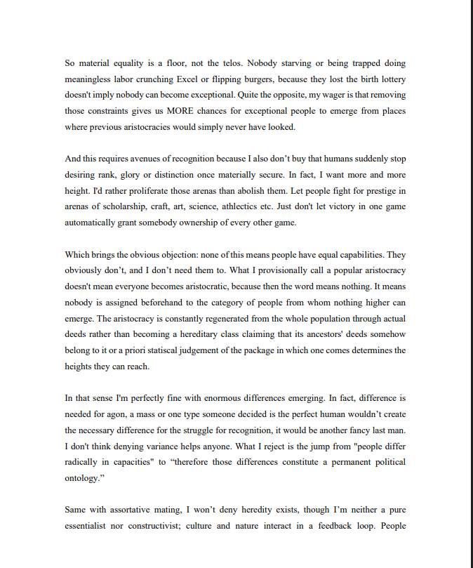 emptyblankspace's tweet photo. @Tomasuenim Sorry, I tried to keep it short, but given how much weight the last man has for me, it turned into a full essay I may even develop into a proper one for my Substack. My response in screenshots xd (part 1): https://t.co/BpKswL2SIo