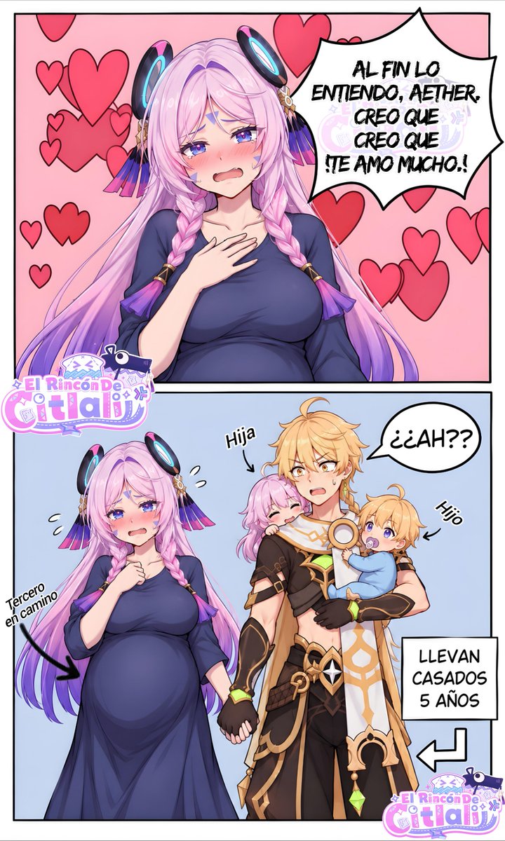 ElRincnDeCitla's tweet photo. Cuando confiesa su amor hacia el viajero pero ya llevan 5 años de casados 🤣🫰😏🤭💘✨️ fácilmente podría ser canon ☝️🧐✨️
#GenshinImpactㅤ #citlaligenshin #aethergenshin https://t.co/C76wClRc00