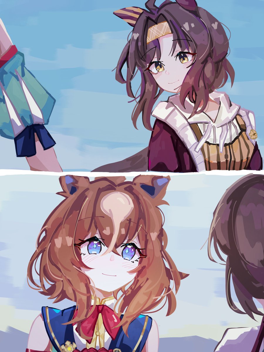 Lixue_tunapish's tweet photo. I made a promise on that day
#epilogo #エピロゴ #umamusume 💙🤎 https://t.co/tZCOAkl9eM