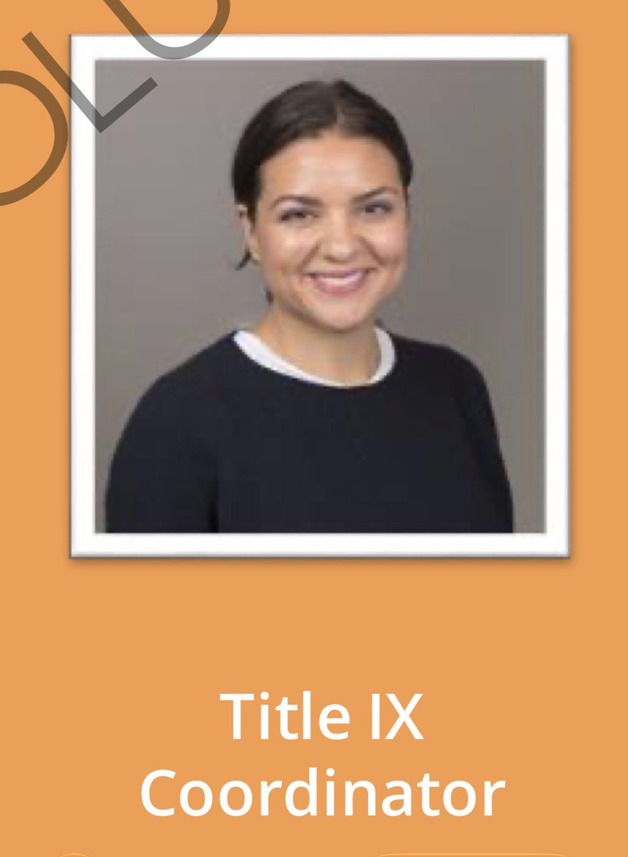 SamwiseGamz's tweet photo. @omgsidewalks This is Lauren Branchini. Cornell’s Title IX Coordinator during the investigation. She has since been PROMOTED into the position of Hearing Chair for sexual-misconduct cases. Disgusting. Her name and photo have now been taken off Cornell’s site. 

Name and shame her. https://t.co/HKymZ5JBba