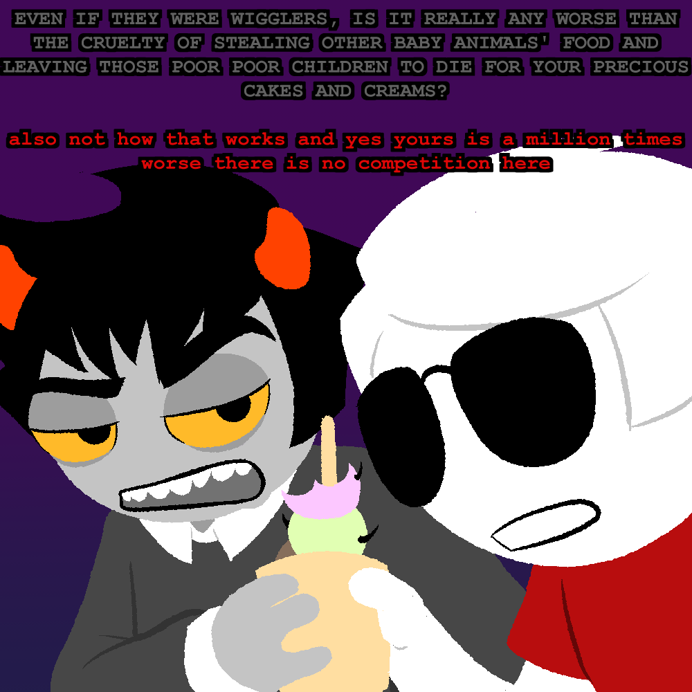 buzzingRoyalty's tweet photo. #davekatweek2026 day 7: PRIDE (1/9)

dave and kat are learning more about earth c society every day and how differently its developed from what they knew #davekat https://t.co/b3tjoushPy