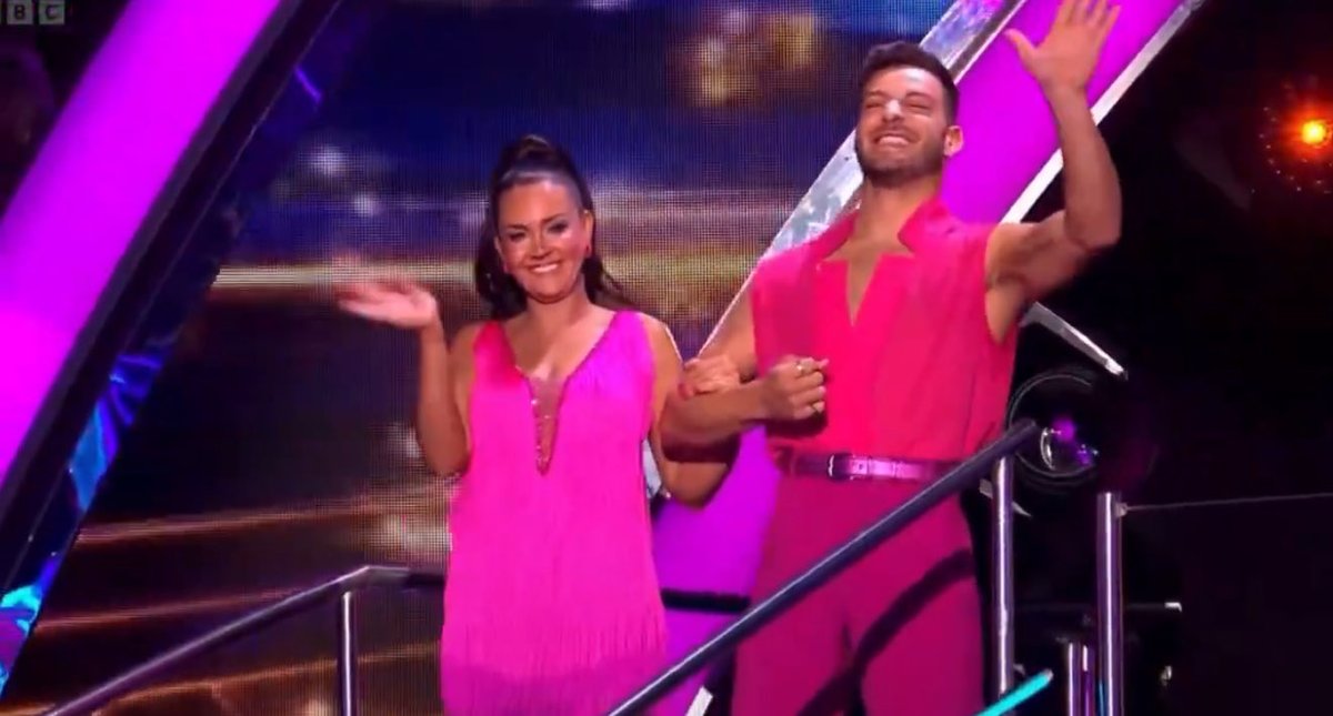 SSiceskater's tweet photo. Lacey in Vito in pink for their cha cha!!!!🩷#Strictly https://t.co/eio2Lx6BeN