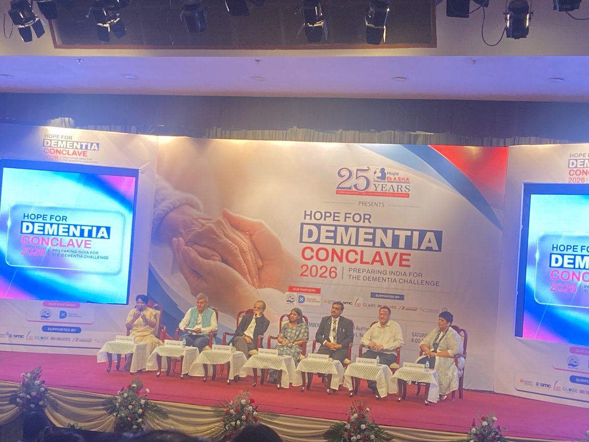 Sandhya_Writing's tweet photo. A big shout-out to the stellar work NGO @hope_ek #Hopekasha is doing at the conclave today “Hope for Dementia Conclave 2026” and preparing India for the #dementia challenge ! https://t.co/ZmyF6aBwVj
