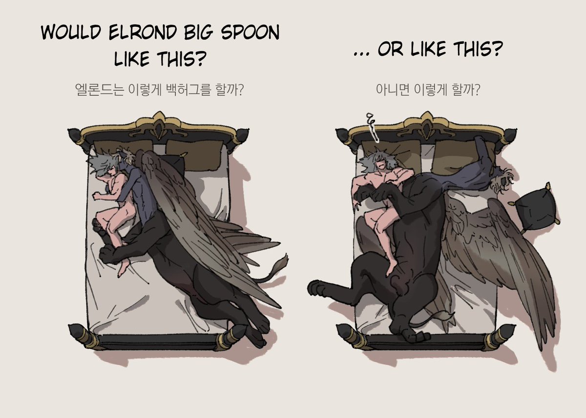 nut0817's tweet photo. [OC] oc 커플로 너무나 그리고 싶었던 거... 갑자기 생각나서 그려봄.
3~4년 전쯤 유행한 centaur big spoon 밈 아시나요? 그거 그려봤습니다. https://t.co/wc4BrQR4KF