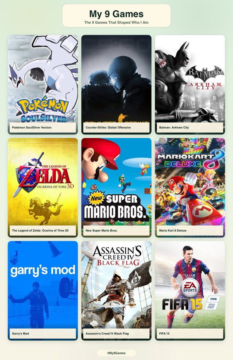 FreddyMK_'s tweet photo. 9 most important games of all time https://t.co/UBfi4Azvgq