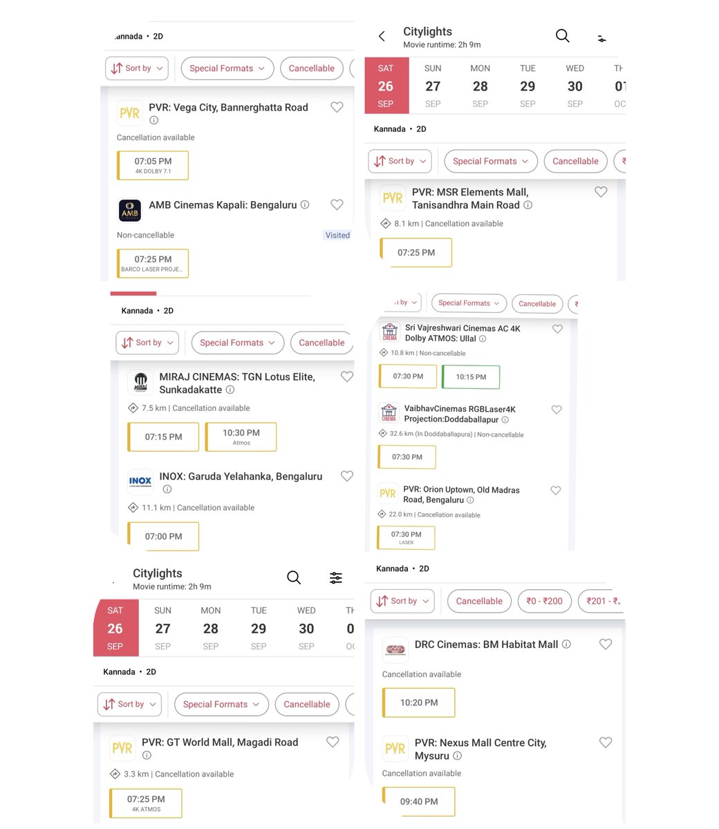 VijayAppu29's tweet photo. City Lights Saturday Fast Filling Shows
Bengaluru : 31FF
Mysuru : 9FF
40FF+ on 2nd Saturday 💥
Absolute great 2nd saturday for the film and great start for the weekend 🔥.
Registering FF in single screen too. Another big day ahead tomorrow.
More shows needed.
#CityLights https://t.co/njTtiM6GXW