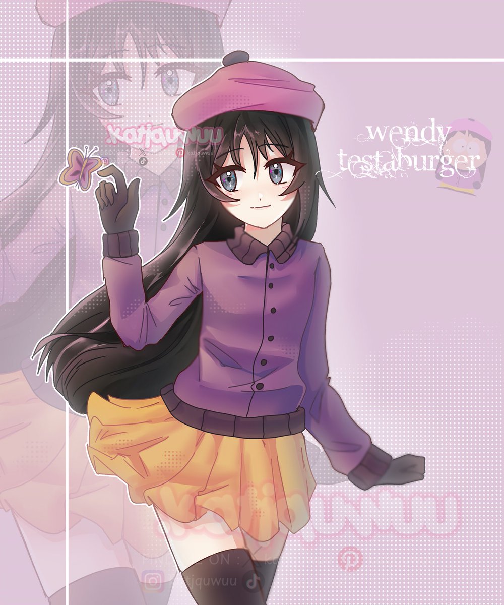 katjquwuu's tweet photo. Wendy Testaburger💜 #wendytestaburger #southpark #southparkart https://t.co/Nws7Z4hPrO