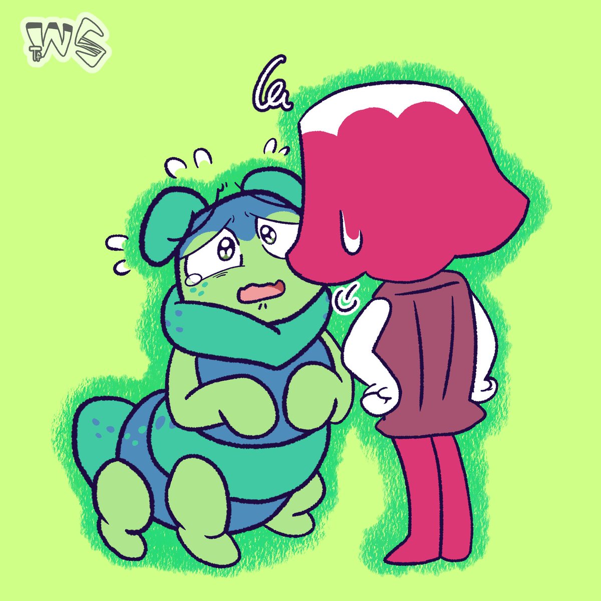 Swhite1x1's tweet photo. This is an “thank-you” drawing I sent to a follower who requested it earlier! But since I put a lot of effort into it, I'm posting it here too! 🥰🥰
#dandysworld 
#dandysworldfanart 
#dandysworldsquirm https://t.co/vxCGLQAMgA