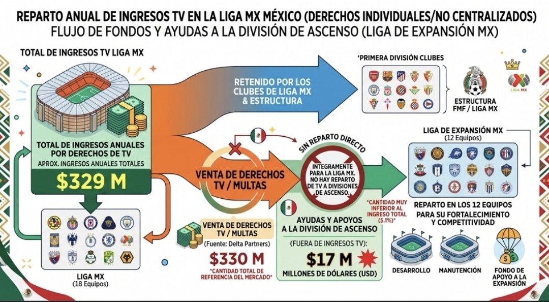 fantasmasuarez's tweet photo. Para entender MEJOR las razones y sobre todo las SIN RAZONES del esquema de fortalecimiento de las que hablo @MiguelHerreraDT
Hay que entender como el el sistema de solidaridad de España para que la 1a división reparte ingresos a la de ascenso.
Es mejor hablar con contextos 👇 https://t.co/GuCHbAFiGS