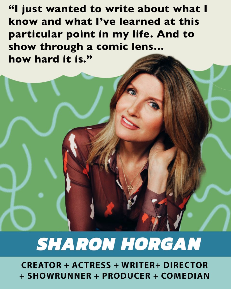 WritingPadUS's tweet photo. Yes, your life in all its messiness is great fodder for a TV series!

Sharon Horgan is a showrunner, actress, writer, director, producer, &amp; comedian best known for creating &amp; starring in the comedy series PULLING, CATASTROPHE, BAD SISTERS and YOUTH. https://t.co/lh02viKmm4