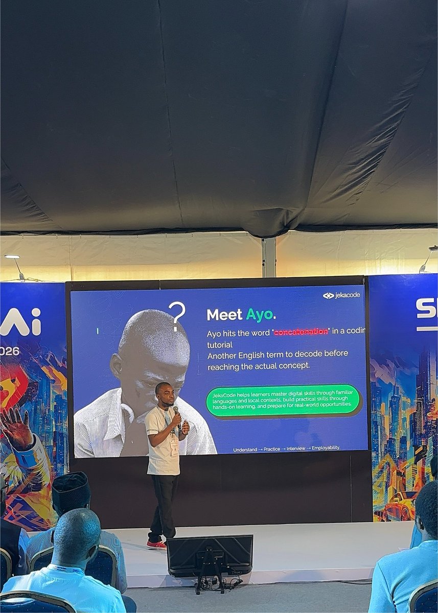 Jekacodeafrica's tweet photo. September highlights. 🚀
Jekacode Africa made the Top 10 at @Meta AI Academy Nigeria Pitchathon, selected from 2,000+ startups. 🇳🇬
We also exhibited at GITEX Nigeria 2026 and connected with new partners.
A few moments from the journey. 🚀
#JekacodeAfrica #GITEXNigeria https://t.co/g7Nkt8sOOQ