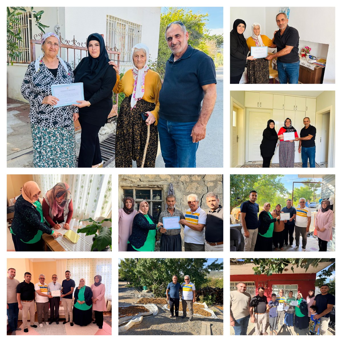 AkGulnar33's tweet photo. İl Yönetim Kurulu Üyemiz Sayın Turhan ÖNGE, İlçe Başkan Yardımcımız Sayın Durali ÖZENİN, Kadın Kolları Başkanımız Sayın Hatice ÖNGE KAFES, Gençlik Kolları Başkanımız Sayın Ayhan ÖRS ve teşkilatımızla  Saray, Hacıpınar, Akdeniz ve Üçoluk Mahallelerimizde  üyelerimizi ziyaret ettik https://t.co/CVmfO4YEiy