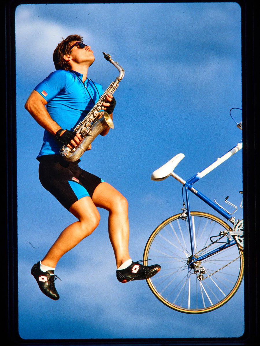 TrekBikes's tweet photo. We swear this was cool when we did it 🤥
 
"Jazz it up with Trekwear" shoot, 1987. 

Wanna see more from the archive? Get your copy of the Trek 50th Anniversary book 🔗 https://t.co/rxyCnPi3mP https://t.co/77gXxzP0jw