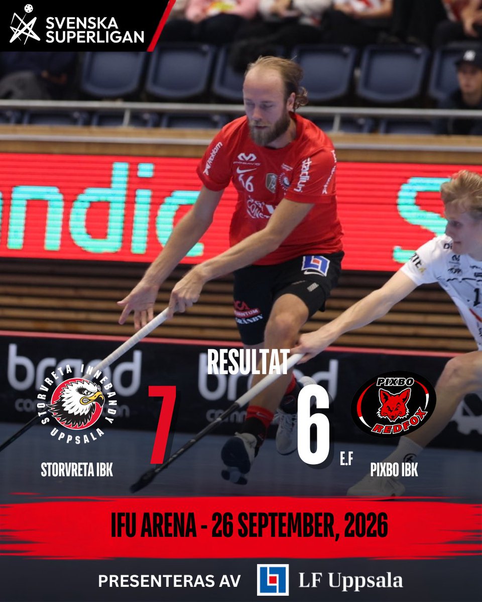 StorvretaIBK's tweet photo. Seger i hemmamatchen mot Pixbo med 7-6 efter förlängning🦅🔥
Söndag den 4 oktober är det herrarnas tur att ta emot Lund, säkra dina platser via länken👏
#viärvreta #SSLse #innebandy #ViÄlskarInnebandy
https://t.co/9MSahVIDGm https://t.co/0CfZU7GflJ