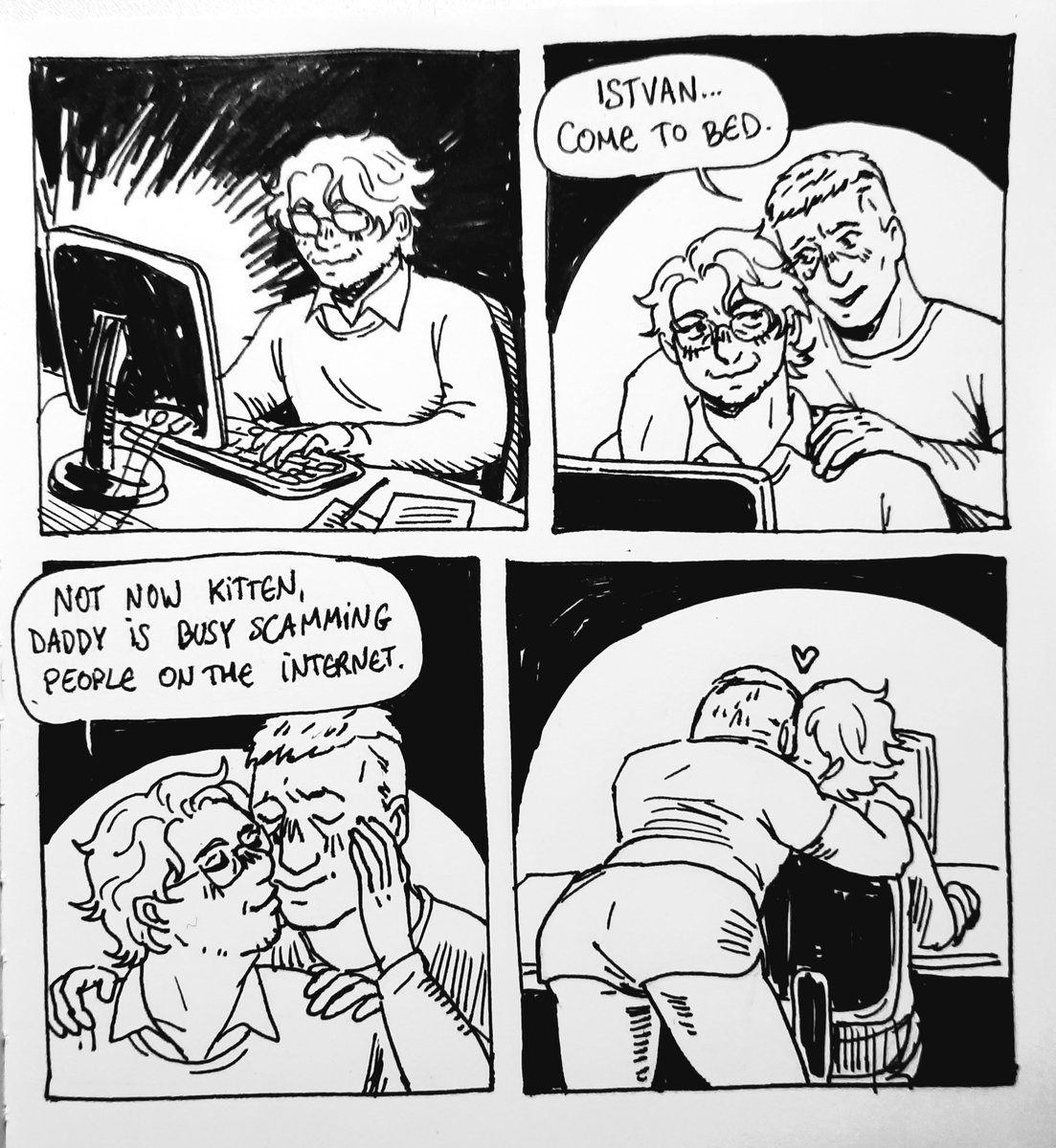 Hisoscella's tweet photo. Have a little cursed #isterik modern au comic 🙂 https://t.co/PsxNHYClm1