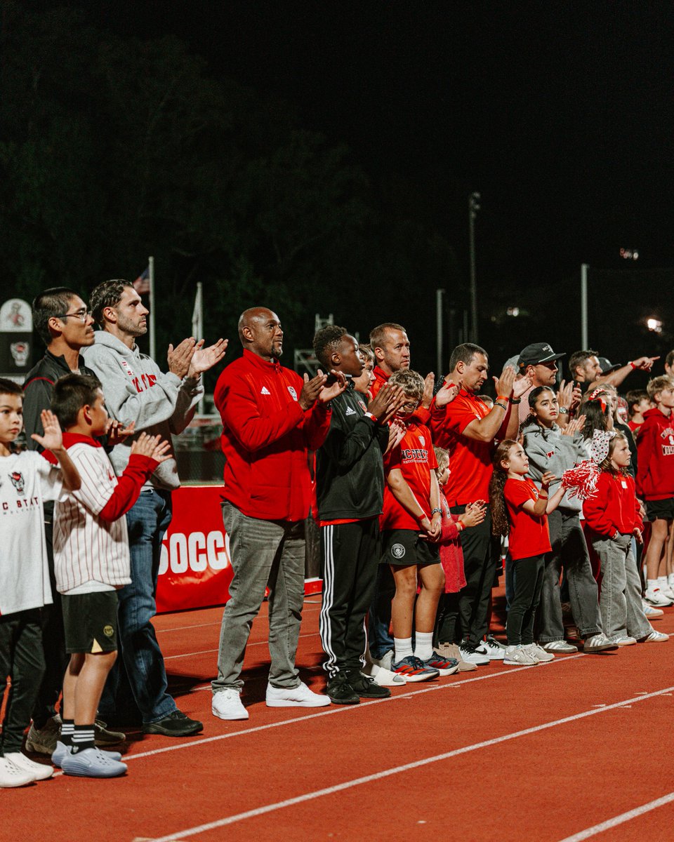 PackMensSoccer's tweet photo. A special halftime recognizing our alumni last night ๐บ
#PerformanceOverPressure https://t.co/727MWRzShV