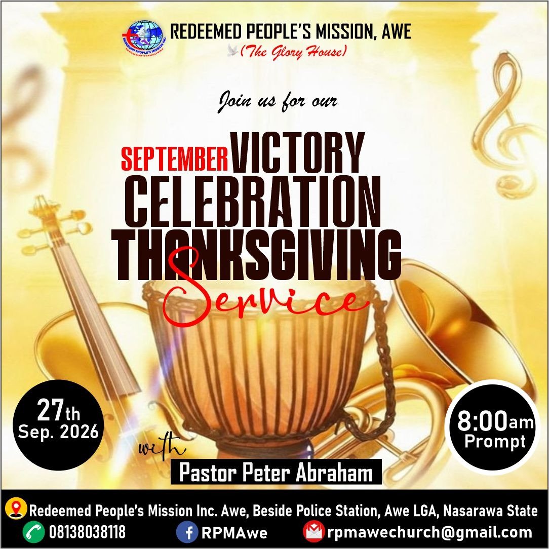 PeterAbrahamAz's tweet photo. Join us this Sunday as we celebrate and thank God for all He has done

#followers
#highlights
#thanksgiving
#pstpeterabrahamaz
#rpmawe
#trending
#viralpoat
#gratitude https://t.co/fAJs6FKza7