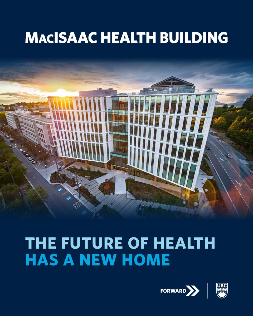 ubcprez's tweet photo. The MacIsaac Health Building is officially opened and I am so grateful to have been part of such a historic moment for @UBC. https://t.co/9SKDcDuT40