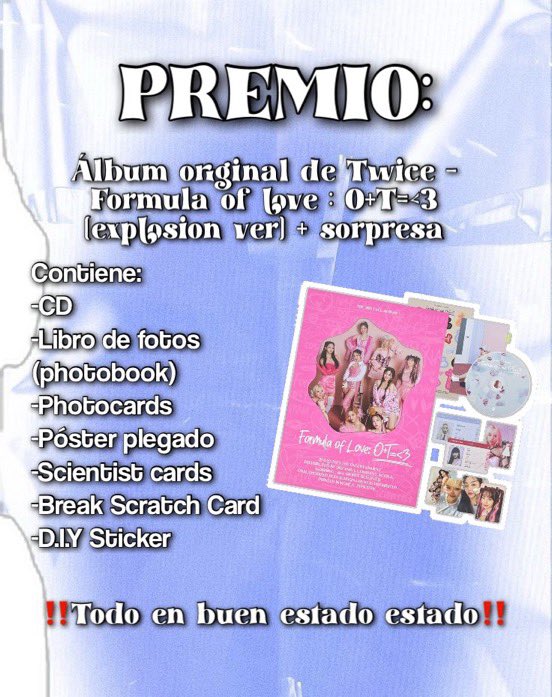 ineclipse_'s tweet photo. ¿Te imaginás conseguir un álbum de TWICE por solo $3000? 👀
Bueno, es posible, estoy haciendo una rifa para poder ver a las chicas en el movistar arena, poder pagar la entrada, viaje y si es posible el meet, me ayudarían mucho reposteando y difundiendo💗🫶🏻 https://t.co/02O22FSxvE