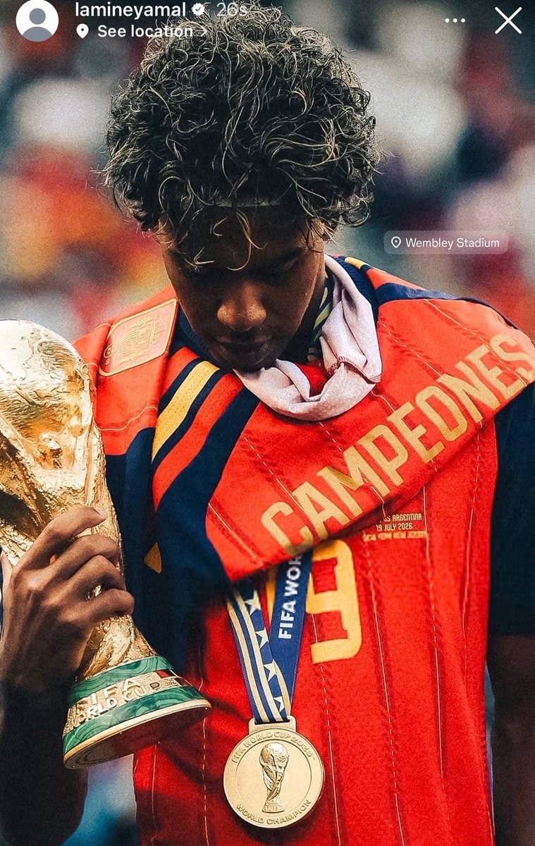 TouchlineX's tweet photo. 🚨📲 𝗡𝗘𝗪: Lamine Yamal on social media, ahead of the Spain vs. England game! https://t.co/Ugrggzo4fV