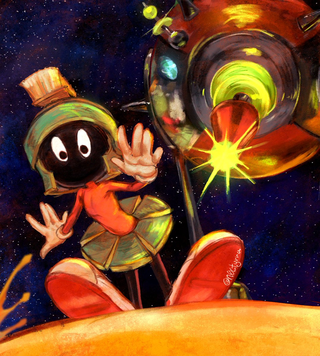 n0ctyrra's tweet photo. Oh, Hello Earthling, and Goodbye

#Marvinthemartian #looneytunes https://t.co/PquUPRg7zw