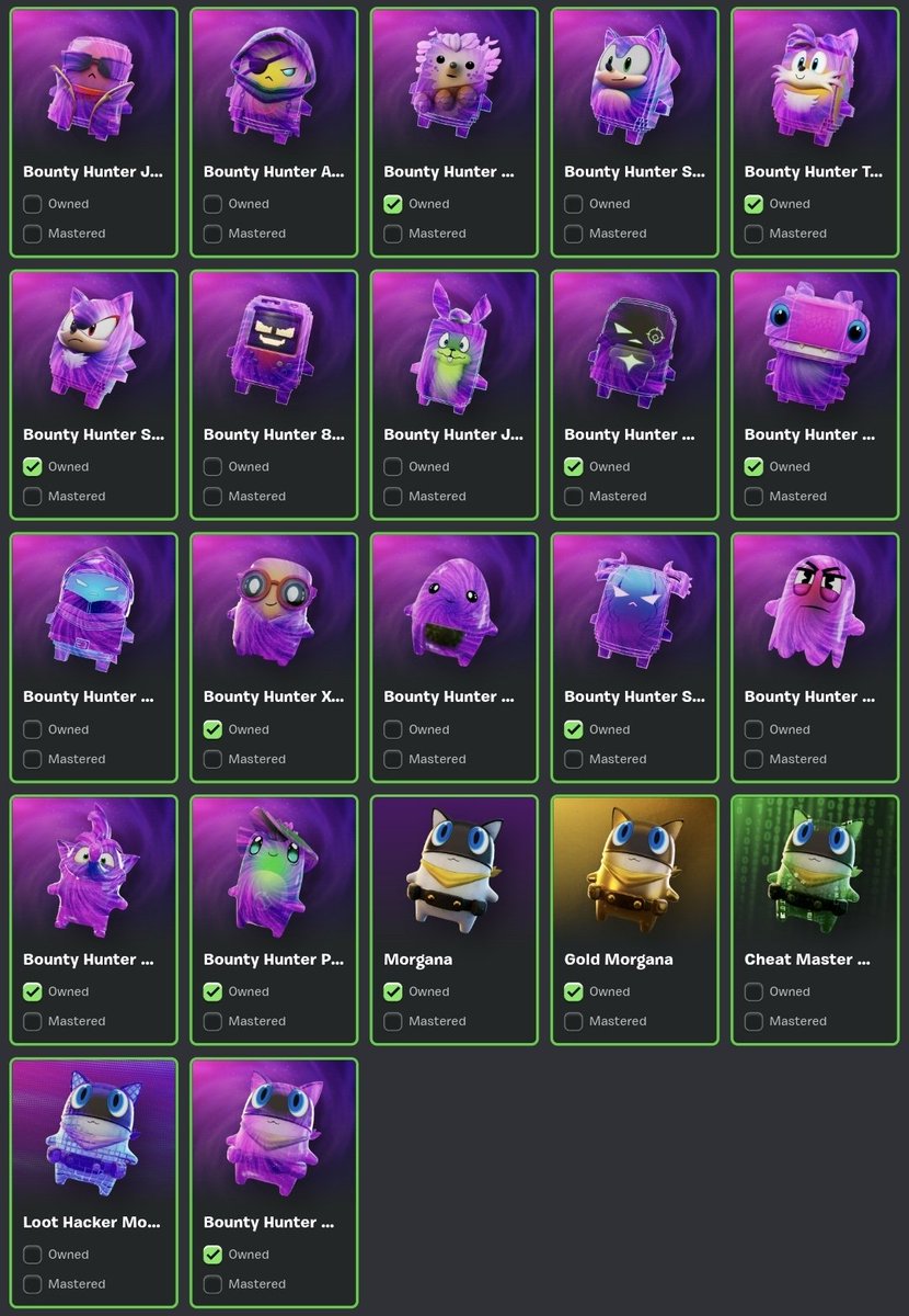 OniGives's tweet photo. Finalmente los tengo todos hasta la hora del cumpleaños de Fortnite! 🫡

(El lunes va a ser un calvario)

Y ustedes como van? Estos sprites son los mas dificiles hasta el momento de conseguir, en mi opinión. https://t.co/Amlspk83pG
