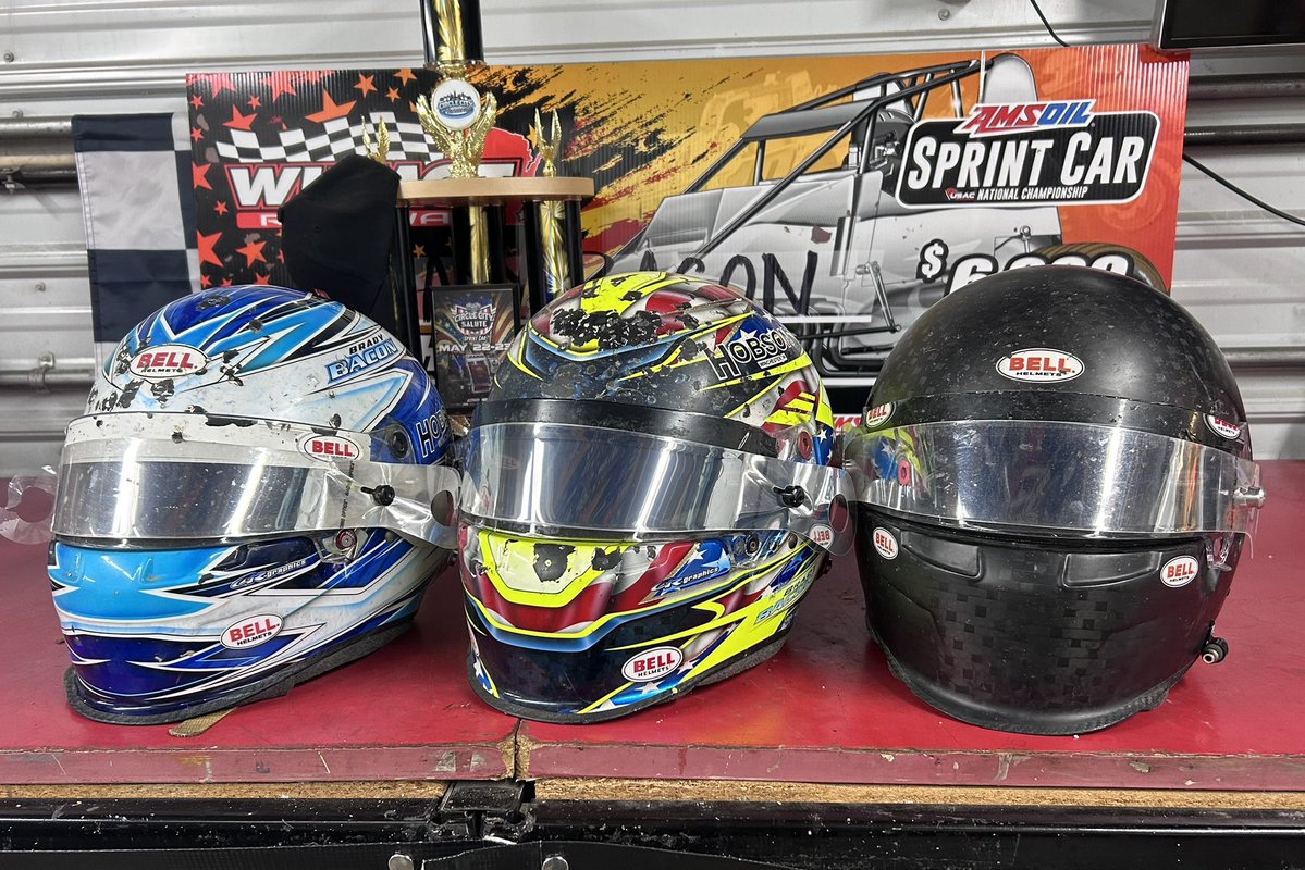 BradyBacon's tweet photo. Getting everything prepped for TRIPLE Duty tonight at @eldoraspeedway for the Four Crown Nationals! 

@USACNation Sprint ➡️ CD Racing 20 
@HighLimitRacing  ➡️ Vermeer 55
Silver Crown ➡️ CD Racing 9 

Sitting in top 4 in qualifying points in all three divisions so looking forward to a good shot to go for 3 wins! 
🏁🏁🏁