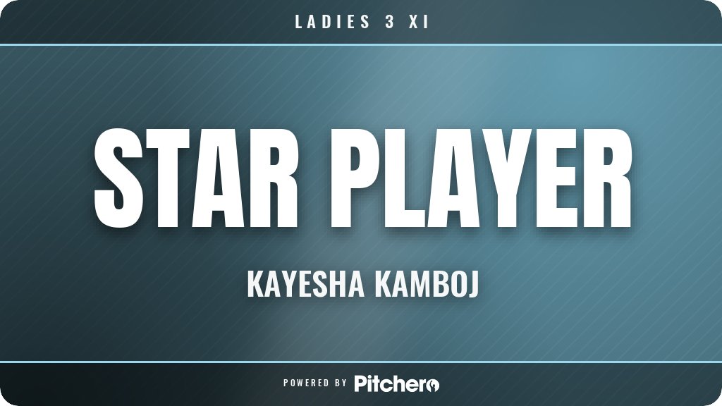 Hbhc1901's tweet photo. 0': Kayesha Kamboj is awarded star player for Herne Bay 3
#HERCAN #Pitchero
https://t.co/dKUPlb7Pbz https://t.co/qzi8rHXu2S