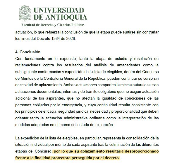 MAYDALUCILA's tweet photo. @CGR_Colombia #ContralorResponda
#ElMeritoSeRespeta

Porqué no tuvieron en cuenta el informe de la @UdeA que CONSIDERÓ desproporcionada la medida de suspender el Concurso de Meritos?

#ContralorResponda
#ElMeritoSeRespeta https://t.co/xRVSzg9eW6