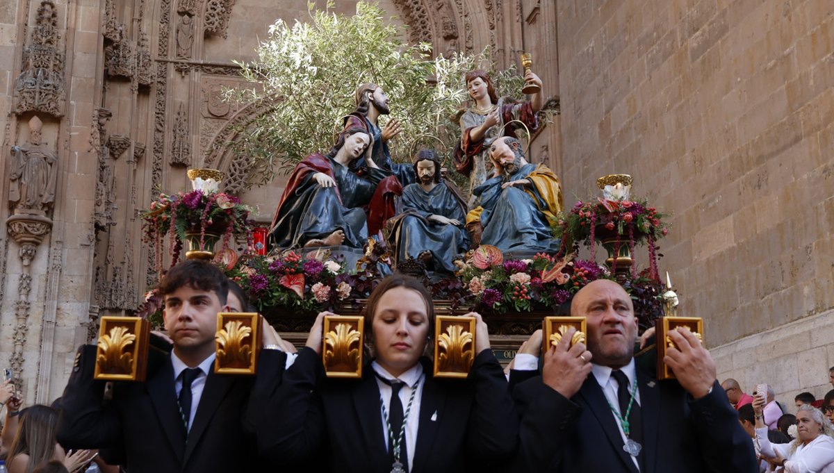 TribunaSal's tweet photo. ✝️#ViaAurea #Magna La procesión avanza y La Borriquilla entra en la Plaza Mayor de #Salamanca
https://t.co/a177RTgESJ https://t.co/gwi1UkSvvL