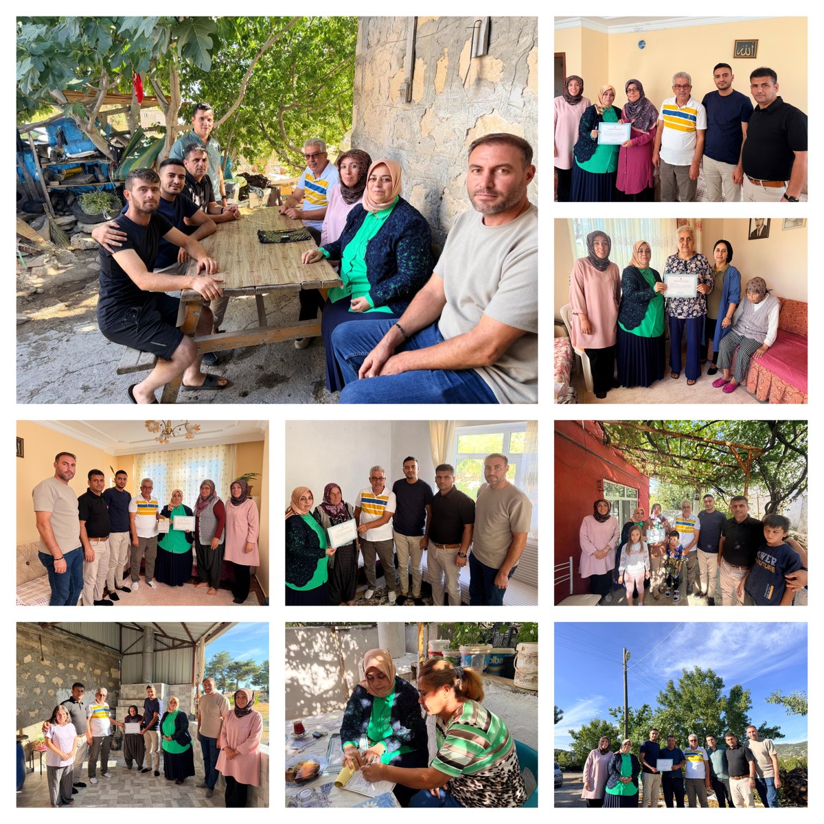 AkGulnar33's tweet photo. İl Yönetim Kurulu Üyemiz Sayın Turhan ÖNGE, İlçe Başkan Yardımcımız Sayın Durali ÖZENİN, Kadın Kolları Başkanımız Sayın Hatice ÖNGE KAFES, Gençlik Kolları Başkanımız Sayın Ayhan ÖRS ve teşkilatımızla  Saray, Hacıpınar, Akdeniz ve Üçoluk Mahallelerimizde  üyelerimizi ziyaret ettik https://t.co/CVmfO4YEiy