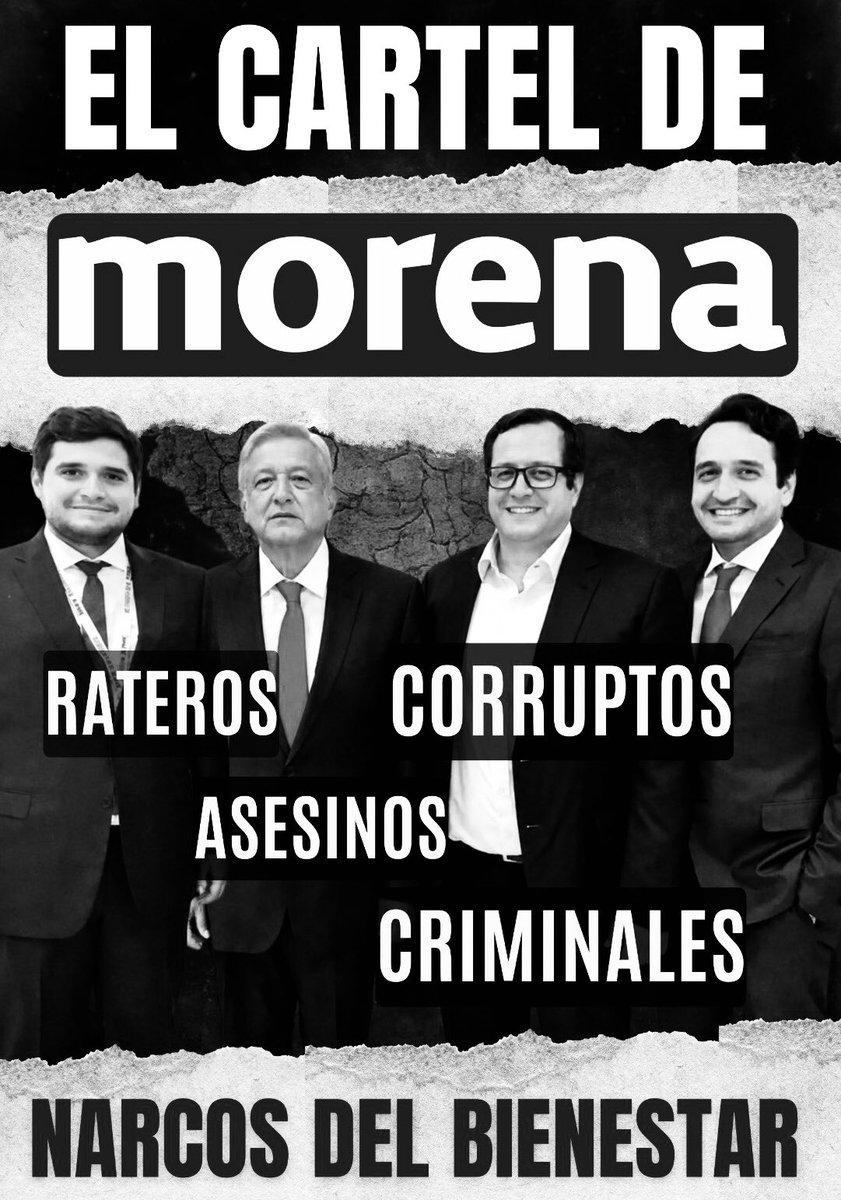 sfmarco01's tweet photo. @Rcabrerasiles @lopezobrador_
#AmloCRIMINAL https://t.co/QF1uRNWteL